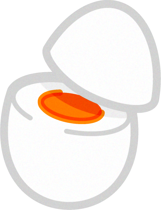 茹で卵イラスト
