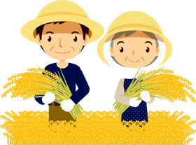 お米のイラスト/米農家