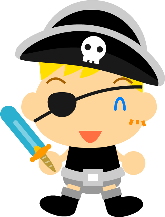 海賊の仮装イラスト