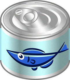 魚の缶詰イラスト