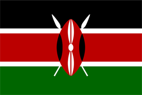ケニアの国旗イラスト