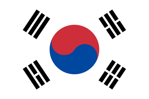 大韓民国の国旗イラスト