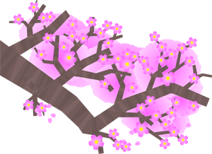 桜の枝イラスト